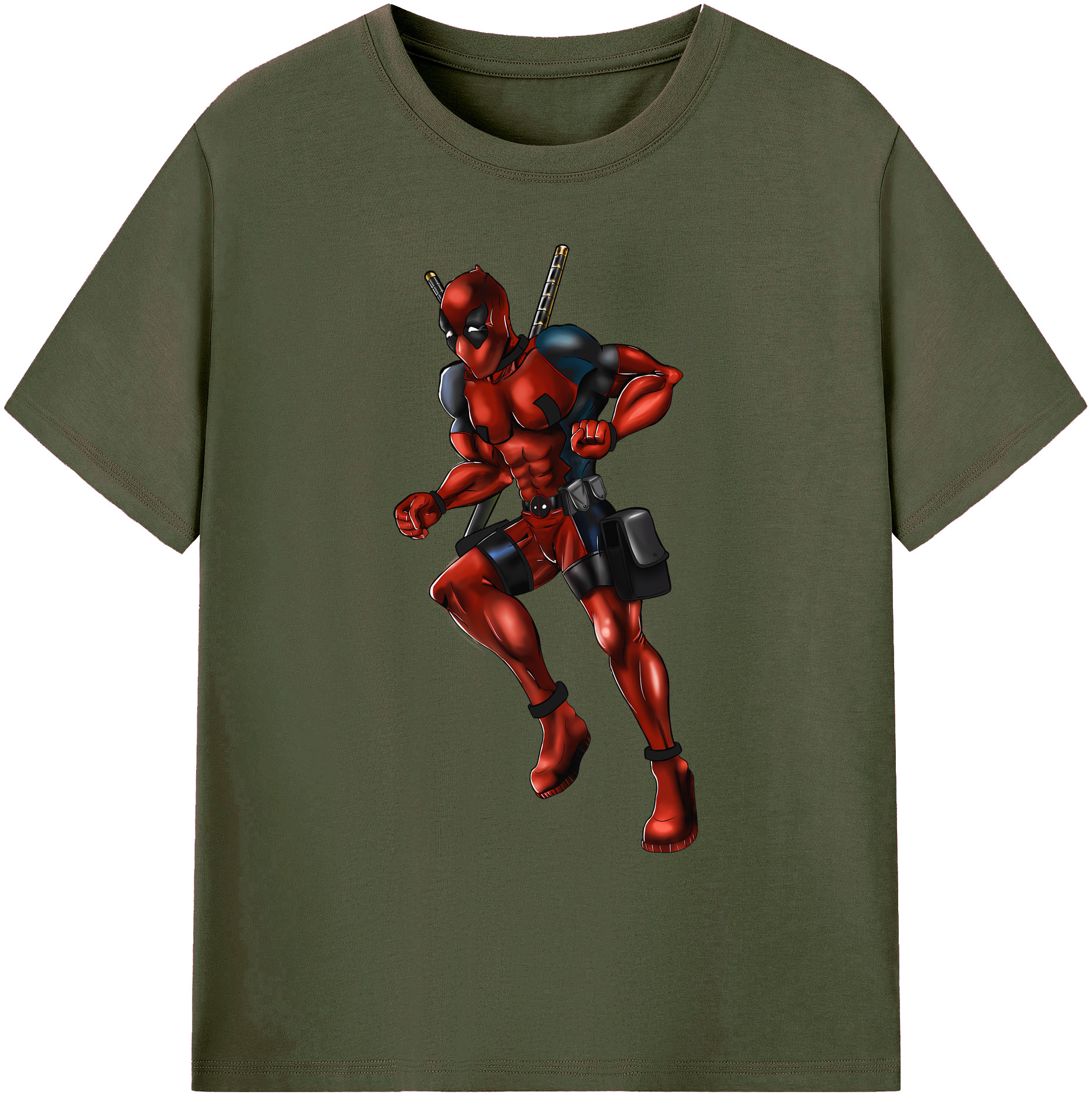 （画像用） Deadpool デッドプール 綿100％ メンズ半袖Tシャツ｜肌触りやわらか＆通気性
